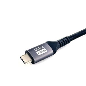 Equip 128383 USB kabelis USB4 Gen 3x2 2 m USB C 40 Gbit/s 240 W Juoda - Image 3