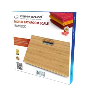 Esperanza EBS012 asmeninės svarstyklės Elektroninės vonios svarstyklės Kvadratas Juoda, Balta - Image 3