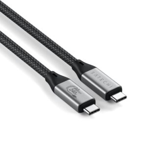 Satechi USB4 V2 Pro Cable USB kabelis USB4 Gen 4x2 1,2 m USB C 120 Gbit/s 240 W Sidabras, Juoda - Image 3