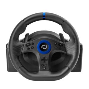 Blade BL7002 žaidimų valdiklis Juoda, Mėlyna USB Vairas + pedalai + pavarų perjungiklis PC, PlayStation 5 - Image 2