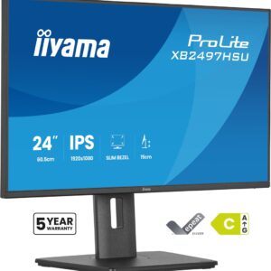 iiyama ProLite XB2497HSU-B1 kompiuterio monitorius 60,5 cm (23.8") 1920 x 1080 pikseliai „Full HD“ LED Juoda - Image 1