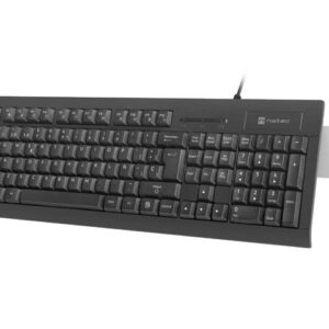 NATEC NKL-2052 klaviatūra Biuras USB QWERTY Ispanas Juoda