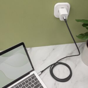 Digitus DB-300443-010-S USB kabelis USB4 Gen 2x2 1 m USB C 40 Gbit/s 100 W Juoda - Image 3