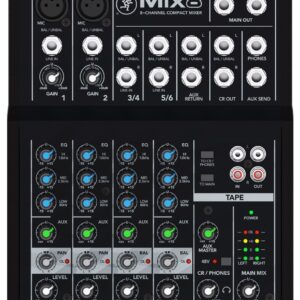 Mackie Mix8 8 kanalai 20 - 30000 Hz Juoda - Image 2