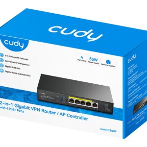 Cudy tinklo valdymo įrenginys 1000 Mbit/ai Ethernet LAN jungtis Maitinimas per Eternetą (PoE) - Image 2