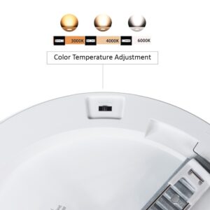 LED plafono skydelis 7in1, montuojamas į apačią, itin plonas, 30 W, 3 spalvos (WW, NW, CW), „Led4U LD142“, mikrobangų krosnelėje įmontuotas maitinimo šaltinis - Image 3