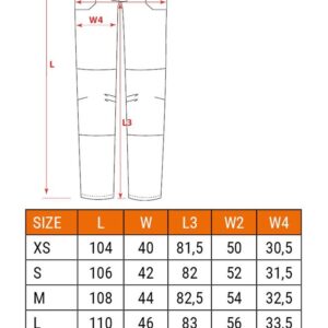 NEO tools 81-290-XXXL apsauginės kelnės Juoda - Image 2