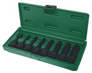 JONNESWAY SMŪGINIŲ ANTGALIŲ RINKINYS 1/2" S05A408S 5, 6, 8, 10, 12, 14, 17, 19 mm