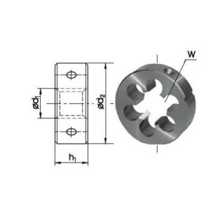 NARZYNKA G 1/2" DIN-24231 (A) HSS 800