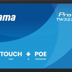 iiyama TW3226AS-B3P ženklų ekranas Terminalo dizainas 80 cm (31.5") LED „Wi-Fi“ 430 cd/m² „Full HD“ Juoda Lietimui jautrus ekranas Integruotas procesorius Android 24/7 - Image 2