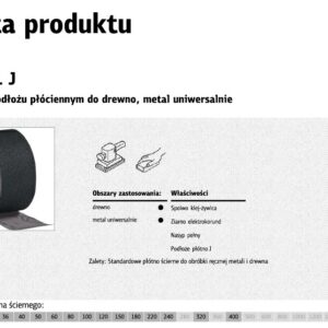 KLINGSPOR ŠLIFAVIMO JUOSTA RULONE 150mm 36 KL381J (30m)