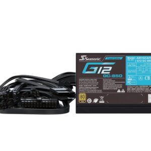 Seasonic Netzteil 850W G12 GC-850 80+Gold maitinimo blokas ATX Juoda - Image 2