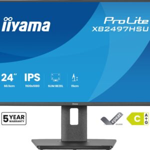 iiyama ProLite XB2497HSU-B1 kompiuterio monitorius 60,5 cm (23.8") 1920 x 1080 pikseliai „Full HD“ LED Juoda - Image 2