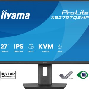 iiyama ProLite XB2797QSNP-B1 kompiuterio monitorius 68,6 cm (27") 2560 x 1440 pikseliai Quad HD LCD Juoda - Image 2