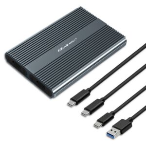 Qoltec 52273 Disko M.2 SSD korpusas | SATA | NVMe | USB-C | DUAL 2 x 2 TB - Image 3