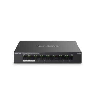 Mercusys MS108GP tinklo komutatorius Valdomas Gigabit Ethernet (10/100/1000) Maitinimas per Eternetą (PoE) Juoda