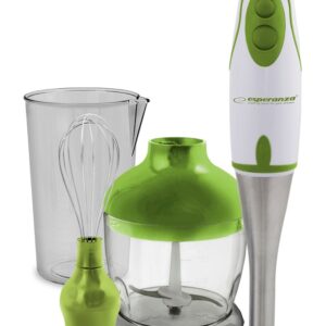 Esperanza EKM003G trintuvas 0,75 L Panardinamas maišytuvas Žalia, Balta 450 W