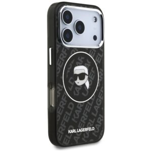 Dėklas Karl Lagerfeld IML Karl Head Logo MagSafe skirtas iPhone 17 Pro Max black - Image 4