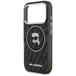 Dėklas Karl Lagerfeld IML Karl Head Logo MagSafe skirtas iPhone 17 Pro Max black - Image 6