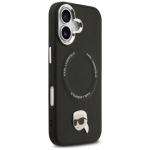 Karl Lagerfeld Karl Pin MagSafe Dėklas  skirtas Apple iPhone 17 juodos spalvos - Image 4