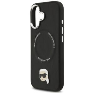 Karl Lagerfeld Karl Pin MagSafe Dėklas  skirtas Apple iPhone 17 juodos spalvos - Image 6