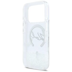 Dėklas Karl Lagerfeld Liquid Glitter Karl Script Logo MagSafe skirtas iPhone 17 Pro transparent - Image 7