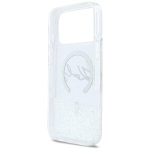 Dėklas Karl Lagerfeld Liquid Glitter Karl Script Logo MagSafe skirtas iPhone 17 Pro Max transparent - Image 7