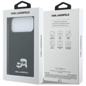Dėklas Karl Lagerfeld Rhinestones Karl&Choupette Pin skirtas iPhone 17 Pro Max black - Image 8