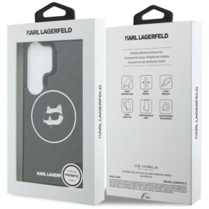 Dėklas Karl Lagerfeld IML Repeated Choupette MagSafe for Samsung Galaxy S26 Ultra juodos spalvos - Image 8