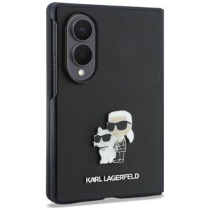 Dėklas Karl Lagerfeld Saffiano Karl&Choupette Pin for Samsung Galaxy Z Fold8 juodos spalvos - Image 3