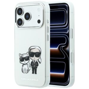 Dėklas Karl Lagerfeld Smooth Karl & Choupette Bodies Sketch MagSafe  skirtas Apple iPhone 18 Pro Max/17 Pro Max b