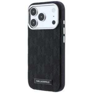 Dėklas Karl Lagerfeld Grained Mono Resin Logo MagSafe skirta Apple iPhone 18 Pro / 17 Pro juodos spalvos - Image 2