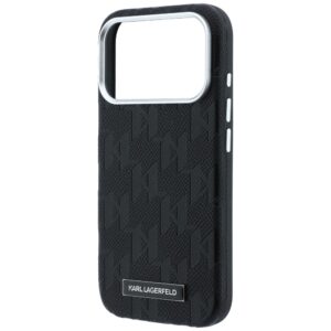 Dėklas Karl Lagerfeld Grained Mono Resin Logo MagSafe skirta Apple iPhone 18 Pro / 17 Pro juodos spalvos - Image 6