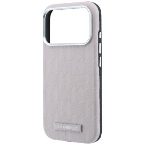 Dėklas Karl Lagerfeld Grained Mono Resin Logo MagSafe skirtas Apple iPhone 18 Pro Max / 17 Pro Max rožinės spalvos - Image 6