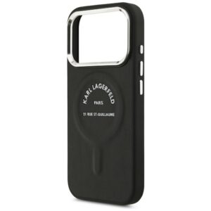 Dėklas Karl Lagerfeld Embossed Open Ring RSG Logo MagSafe skirtas iPhone 18 Pro / 17 Pro black - Image 6