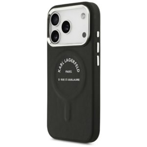 Dėklas Karl Lagerfeld Embossed Open Ring RSG Logo MagSafe skirtas iPhone 18 Pro Max / 17 Pro Max black - Image 2