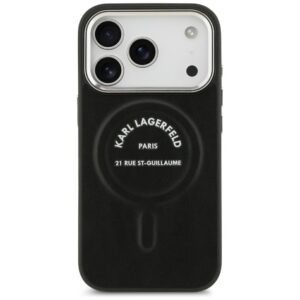 Dėklas Karl Lagerfeld Embossed Open Ring RSG Logo MagSafe skirtas iPhone 18 Pro Max / 17 Pro Max black - Image 3