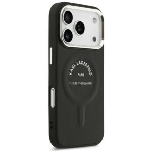 Dėklas Karl Lagerfeld Embossed Open Ring RSG Logo MagSafe skirtas iPhone 18 Pro Max / 17 Pro Max black - Image 4