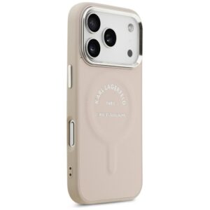 Dėklas Karl Lagerfeld Embossed Open Ring RSG Logo MagSafe skirtas iPhone 18 Pro / 17 Pro rožinės spalvos - Image 4