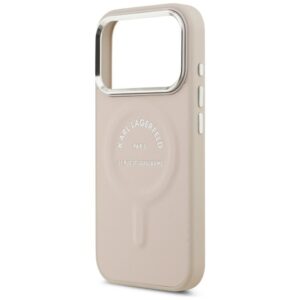 Dėklas Karl Lagerfeld Embossed Open Ring RSG Logo MagSafe skirtas iPhone 18 Pro / 17 Pro rožinės spalvos - Image 6