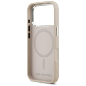 Dėklas Karl Lagerfeld Embossed Open Ring RSG Logo MagSafe skirtas iPhone 18 Pro / 17 Pro rožinės spalvos - Image 7