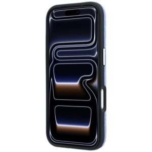 Dėklas Karl Lagerfeld Grained Allover Logo Metal Elongated MagSafe skirtas iPhone 18 Pro / 17 Pro blue - Image 5