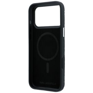 Dėklas Karl Lagerfeld Grained Allover Logo Metal Elongated MagSafe skirtas iPhone 18 Pro / 17 Pro black - Image 7