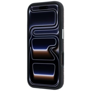 Dėklas Karl Lagerfeld Grained Allover Logo Metal Elongated MagSafe skirtas iPhone 18 Pro / 17 Pro burgundy - Image 5