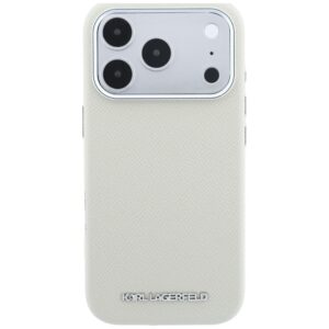 Dėklas Karl Lagerfeld Grained Elongated Logo MagSafe, skirtas iPhone 18 Pro / 17 Pro, smėlio spalvos - Image 3
