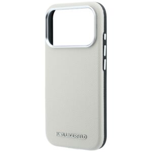 Dėklas Karl Lagerfeld Grained Elongated Logo MagSafe, skirtas iPhone 18 Pro / 17 Pro, smėlio spalvos - Image 6