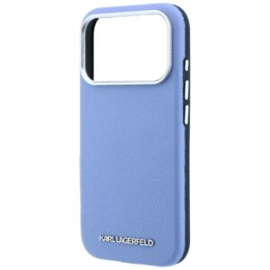 Dėklas Karl Lagerfeld Grained Elongated Logo MagSafe, skirtas iPhone 18 Pro / 17 Pro, mėlynos spalvos - Image 6
