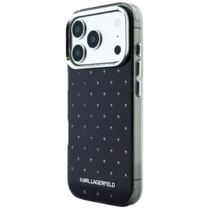 Dėklas Karl Lagerfeld IML Rhinestones Allover and Electroplated Logo skirtas iPhone 18 Pro / 17 Pro black - Image 2