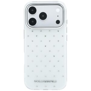 Dėklas Karl Lagerfeld IML Rhinestones Allover and Electroplated Logo skirtas iPhone 18 Pro /17 Pro white - Image 3