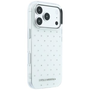 Dėklas Karl Lagerfeld IML Rhinestones Allover and Electroplated Logo skirtas iPhone 18 Pro /17 Pro white - Image 4